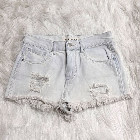 Bullhead Denim Co Women’s High Rise Denim Short Size 26 - Picture 1 of 6
